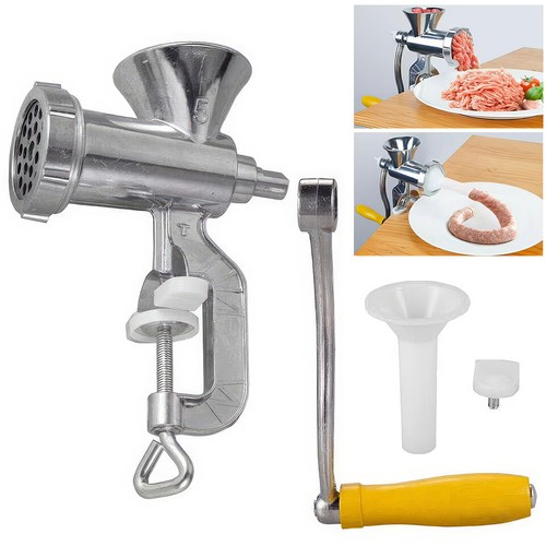 Manual meat grinder - meat, crank