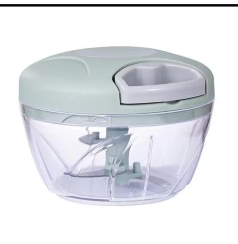 Manual meat mincer - meat, rotate