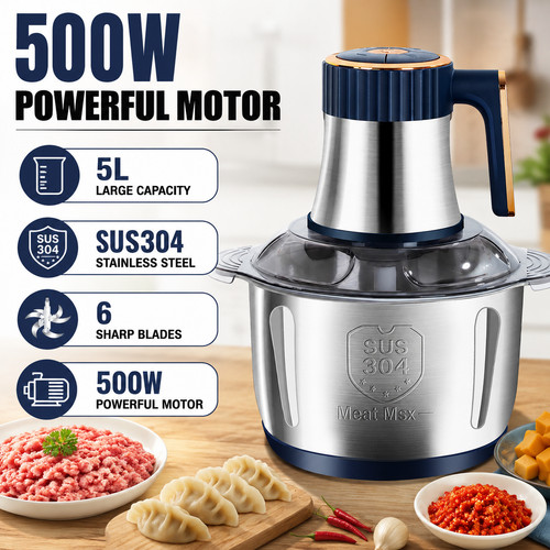 Electric meat grinder - meat, 6